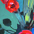 Red Tulips Abstract
