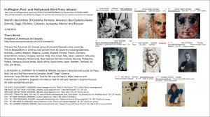 Huffington Post And Hollywood Alert Press Release On American Art Awards 2016 Winning Works In Category PORTRAIT OF A FAMOUS PERSON